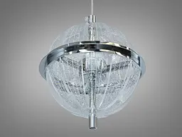 Одинарний LED-підвіс Diasha 5030/1CH сфера хром 14 Вт кришталь - мініатюра 3