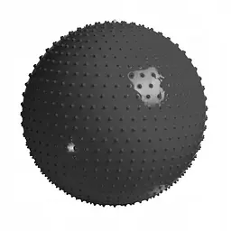 М'яч для фітнесу (фітбол) 4FIZJO 65 см масажний Anti-Burst 4FJ0618 Black (P-5905973400237) - мініатюра 6