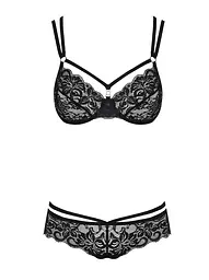 Комплект білизни Obsessive 860-SET-1 L/XL чорний - мініатюра 5