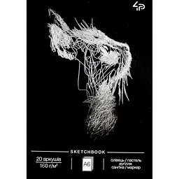 Скетчбук A6 20арк. б/лін. Animals sketchbook one,кіт 76400/Profiplan/(20) - мініатюра 1