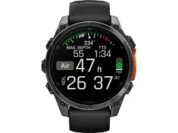 Спортивний годинник Garmin Fenix 8 47mm AMOLED Slate Gray with Black Silicone Band (010-02904-00) - мініатюра 5