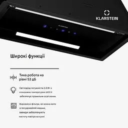 Витяжка Klarstein Ventimate 60 209 м³/год (10046372) - мініатюра 5