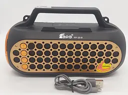 Мультимедійна колонка радіоприймач Fepe FP-23-S Bluetooth із сонячною панеллю та ліхтариком - мініатюра 2