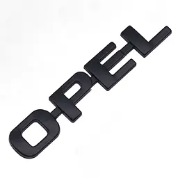 Емблема напис Opel Опель 95х16 мм Чорна (Завод)