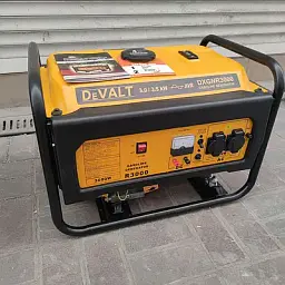 Генератор бензиновий DeWalt DXGNR3000 3.5 кВт мідна обмотка ручний стартер  - мініатюра 2