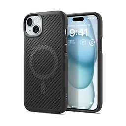 Чехол Spigen Core Armor MagSafe для iPhone 15 Plus Matte Black (ACS06455) + защитное стекло - мініатюра 3