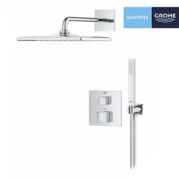 Душова система прихованого монтажу Grohe QuickFix Precision Cube Vitalio Rain Mono 310 Cube 34879000, Хром - мініатюра 4