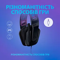 Навушники Logitech дротова ігрова гарнітура G335 Wired Gaming (981-000978) чорна - мініатюра 8