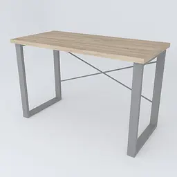 Письмовий стіл Ferrum-decor Драйв 750x1400x700 Сірий метал ДСП Дуб Сонома 32 мм (FRD-103411) - мініатюра 4