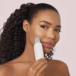 Мікрострумовий скрабер для шкіри та усунення чорних точок GESKE MicroCurrent Skin Scrubber & Blackhead Remover 9 в 1 пудровий - мініатюра 7