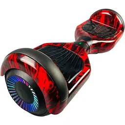 Гіроборд Smart Balance Wheel U6 Premium 6.5" + LED Червоне полум'я