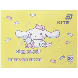 Нотний зошит А5 20арк. Cinnamoroll №CR26-405/Kite/