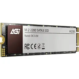 SSD 512Gb AGI AI238 M.2 2280 SATA 2.5" 3D NAND QLC, Retail - мініатюра 2
