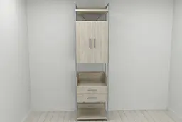 Шафа Гардероб Уні секція 5 серії Конект Ferrum-decor 220x60x50см Сірий метал ДСП Дуб Сонома 32 мм (FRD-104517) - мініатюра 9