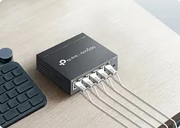 Комутатор ES205GP 5xGE (4xPoE), 65.2Вт, WebSmart TP-Link teh0018238 - мініатюра 4