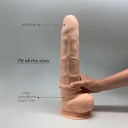 Мастурбатор Alive Mini Shot Anal Experience тілесний - мініатюра 5
