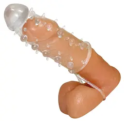 Насадка на пеніс Crystal Skin Penis Hülle 11 см прозорий - мініатюра 4