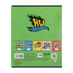 Зошит Kite Hot Wheels, 18 аркушів, лінія (HW25-237), в асортименті - мініатюра 9