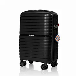 Валіза з розширенням Snowball 49203 середня 71л чорна (49203-M-Black)