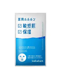LULULUN Medicated Moisturizing Skin Conditioning Mask зволожуюча лікувальна маска для чутливої шкіри обличчя, 1 шт х 4 уп - мініатюра 2