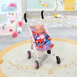 Коляска для ляльки Baby Born День Народження Яскраві вогники (829950) - мініатюра 9