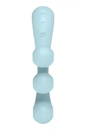 Вібратор для потрійної стимуляції Satisfyer Tri Ball 2 20.5 см блакитний - мініатюра 8