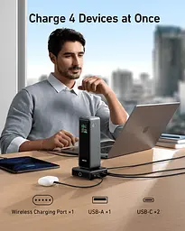 Мережевий зарядний пристрій Charging Base for Anker Prime 100W Black Anker teh0026816 - мініатюра 3