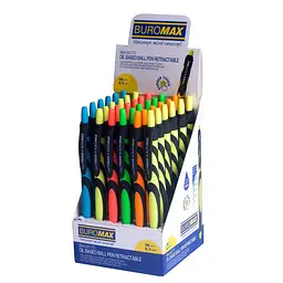 Ручка масляна автоматична Buromax Live Touch синя 0.7 мм упаковка 36 шт. (BM.8270) - мініатюра 3