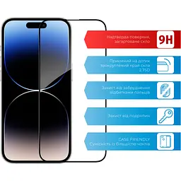 Скло захисне ACCLAB Full Glue Apple iPhone 14 Pro Max (1283126541988) - мініатюра 2