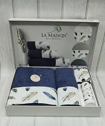 Подарунковий набір рушників з парфумами La Maison 30х50см+50х90см+70х140см pbe0047840