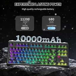 Клавіатура Attack Shark X87 Ultra RGB Meg Shark Switches Wireless Forged Carbon (AS-6979033730243-FC) [176651] - мініатюра 8