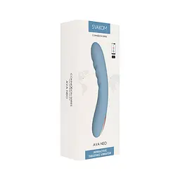 Смарт-вібратор з пульсацією Svakom Ava Neo Cornflower Blue, 15 режимів роботи, водонепроникний - мініатюра 10