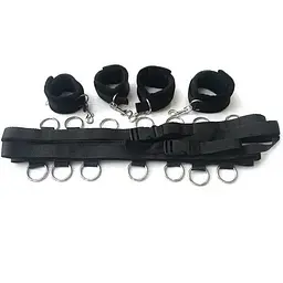 Комплект для фіксації Dreamtoys Blaze Bed Restraint BDSM-бондаж для ліжка Чорний K000280