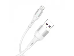 Кабель SkyDolphin S06L LED Smart Power USB - Lightning 1м, White (USB-000555) - мініатюра 3