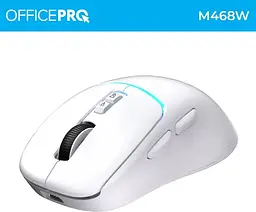 Миша OfficePro Silent Click Wireless White (M468W) - мініатюра 11