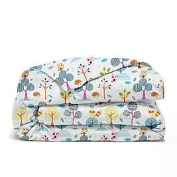 Дитяча постіль Cosas Colorful Forest без простирадла 110х140 см (ForestPlumbagoColor_140_2) - мініатюра 4