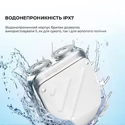 Електробритва Metz Traveller Shaver with Bag white MZXZ021-WH - мініатюра 3