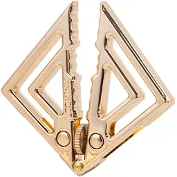 Затискачі для сосків з легкої підвіскою Lockink Adjustable Nipple Clamps With Light Pendant - Golden - мініатюра 2