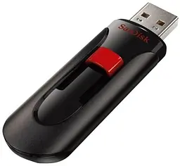 Флеш-накопичувач USB 64Gb Cruzer Glide, Black/Red, USB 2.0 (SDCZ60-064G-B35) SanDisk teh0029155 - мініатюра 2