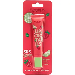 SOS-бальзам для губ Parisa Lip Cocktails LC-04 відтінок 01 (Strawberry Mojito) 16 мл - мініатюра 3