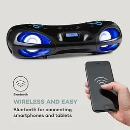 Музичний бумбокс Auna Spacewoofer DAB Boombox CD (10036341) - мініатюра 3