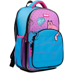 Рюкзак шкільний напівкаркасний 1Вересня S-97 Pink and Blue