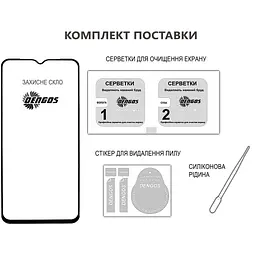 Скло захисне Dengos Full Glue iPhone 17 Pro Black (TGFG-409) - мініатюра 3