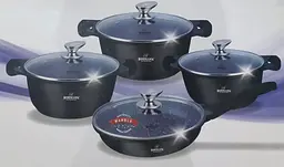 Набір посуду Bohmann BH 60-08 black 8 предметів