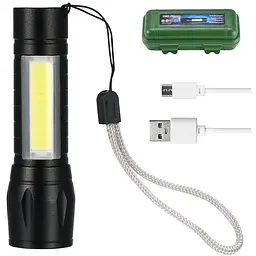 Ліхтарик ручний TOTO Ліхтар Box (USB Gharge) Black - мініатюра 2