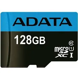Карта пам'яті Adata 128GB microSD class 10 UHS-I A1 Premier (AUSDX128GUICL10A1-RA1) - мініатюра 2