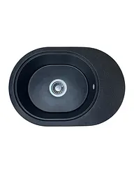 Кухонна мийка Adamant Ovale 610x420x180 чорний 635223, Чорний