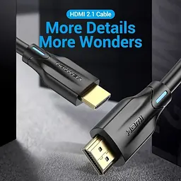 Кабель мультимедійний HDMI M to HDMI M 10.0m 8K black Vention (AANBL) - мініатюра 4