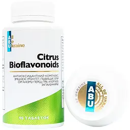 Цитрусові біофлавоноїди All be Ukraine Citrus bioflavonoids 90 таблеток (ABU-01033) - мініатюра 4