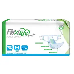 Комплект: Підгузки для дорослих Flexi Life М + Пелюшки Flexi Life + Рушники Blue White - мініатюра 3